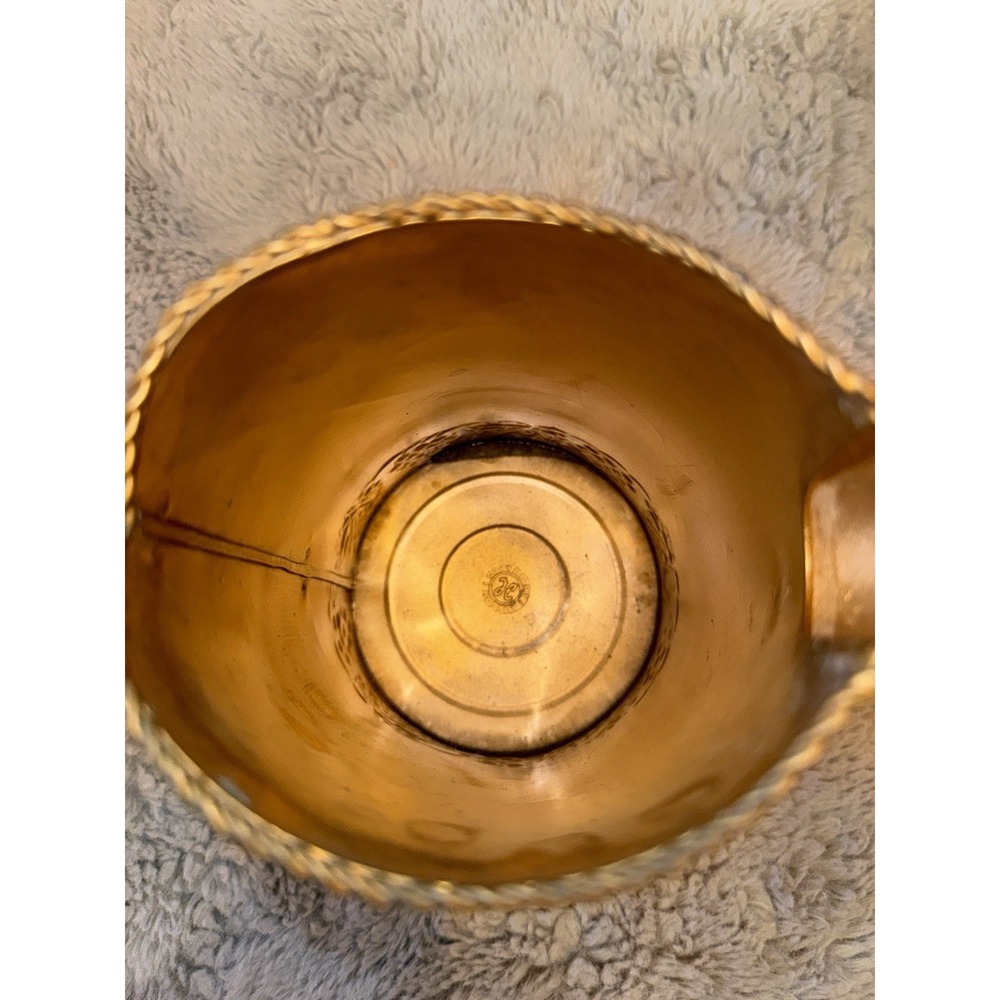 HOSLEY BRASS Vintage WATERING CAN 8 1/4" TALL - Picture 3 of 10